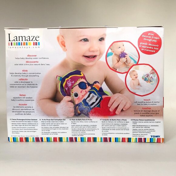 New in Box Lamaze Yo Ho Horace Bathtime Story Book Set-Pirate - Picture 11 of 14